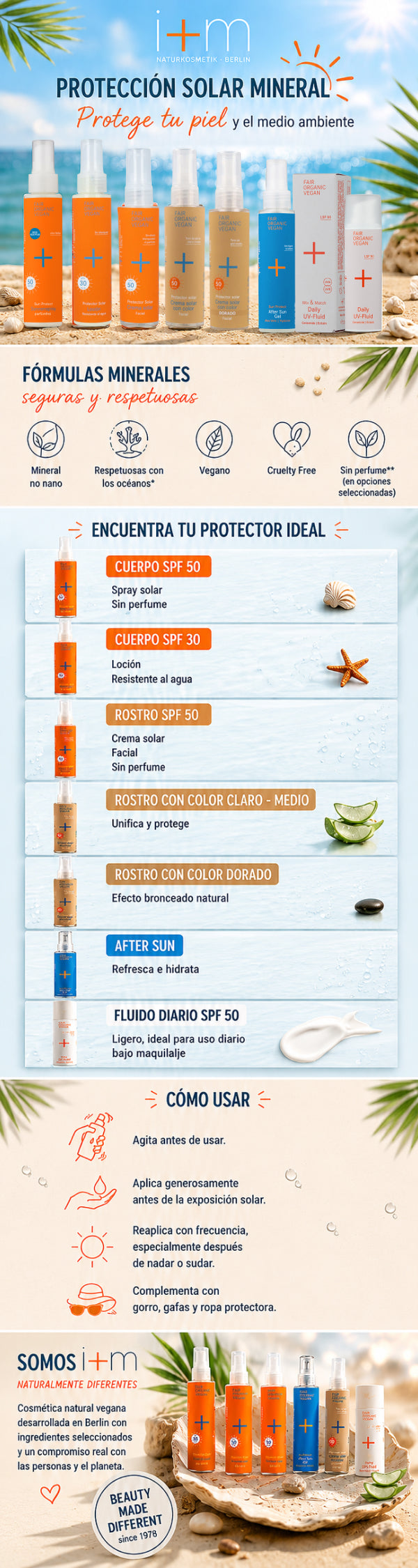 Krem przeciwsłoneczny I+M Krem do twarzy SPF50. 50 ml.