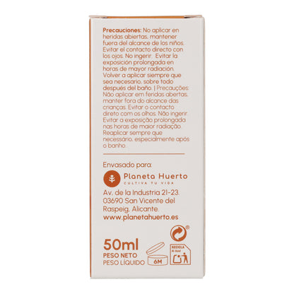 Krem ochronny do twarzy z filtrem przeciwsłonecznym 100% mineralny SPF50 Planeta Huerto 50 ml