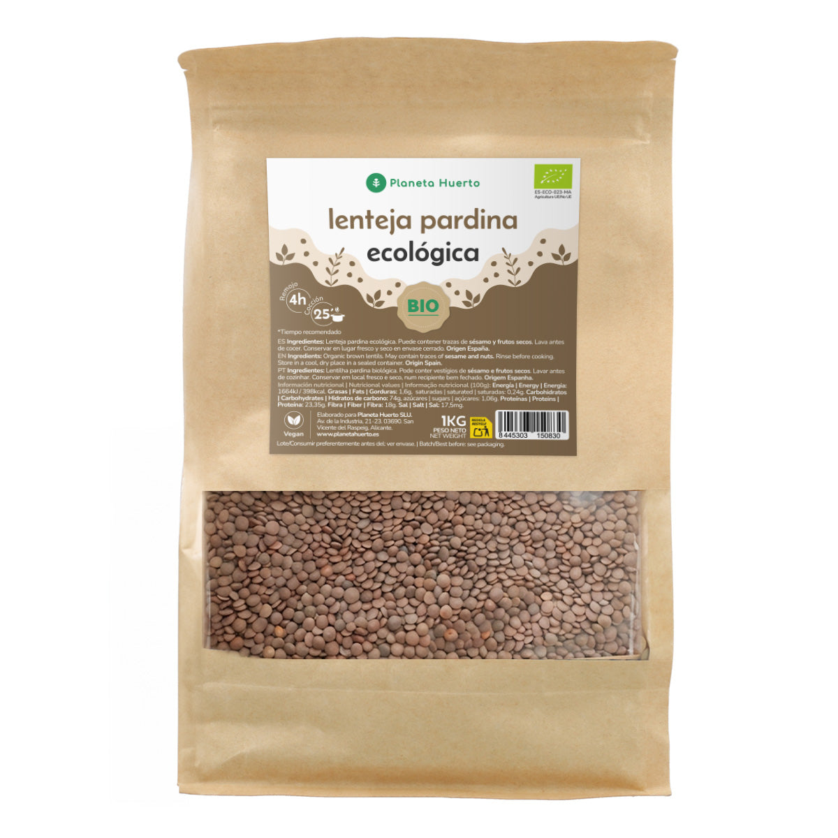 Soczewica Pardina ECO Planeta Huerto 1kg