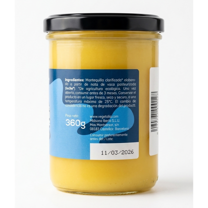 Ghee Masło klarowane 100% naturalne Vegetalia 450 ml