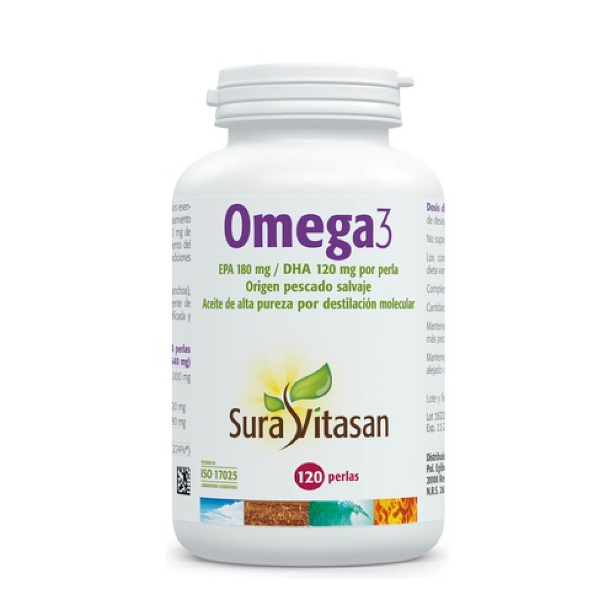 Omega 3, Sura Vitasan, 120 kapsułek