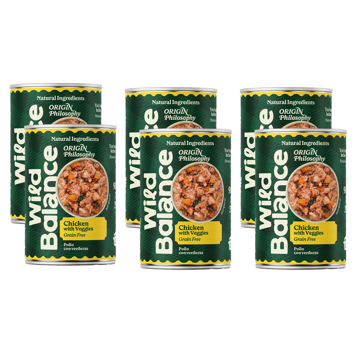 Zestaw barf dla psów z kurczakiem 6 x 400 g Wild Balance