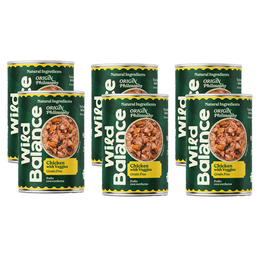 Zestaw barf dla psów z kurczakiem 6 x 400 g Wild Balance