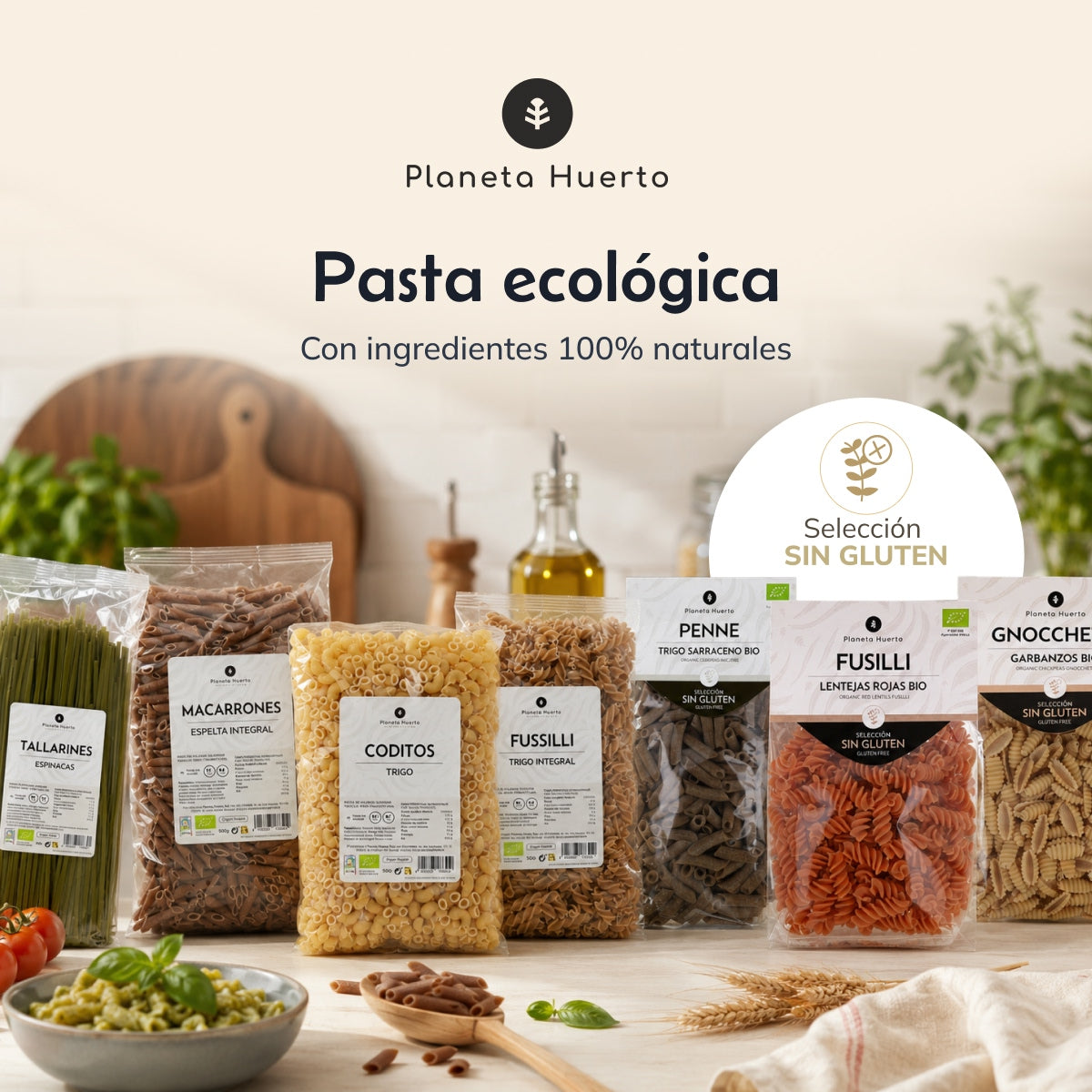 Makaron nr 0 z pełnoziarnistej pszenicy orkiszowej ECO Planeta Huerto 5 kg