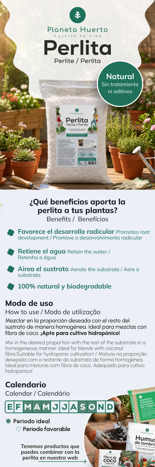 Perlit Planeta Huerto 8 litrów