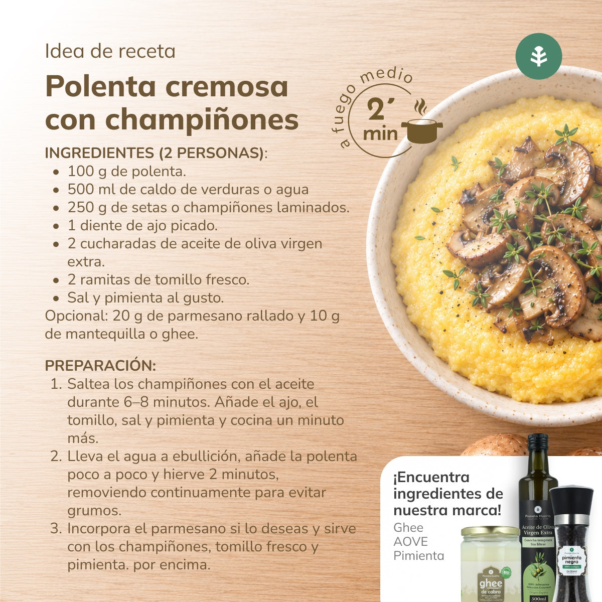 Kasza manna kukurydziana instant polenta ECO Planeta Huerto 500 g