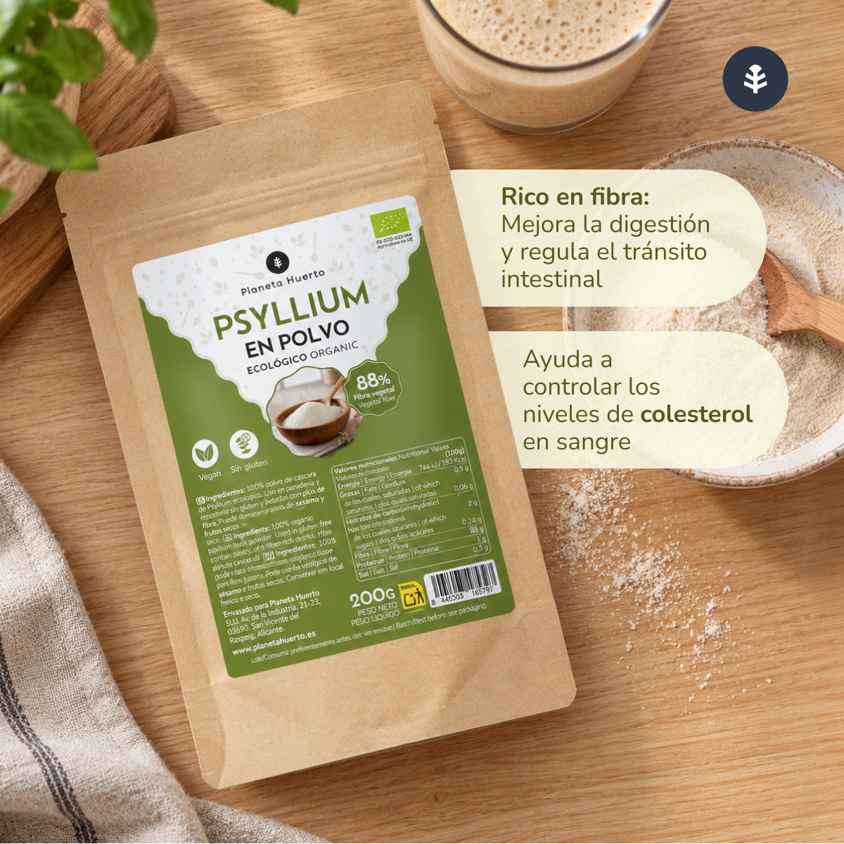 Psyllium w proszku Eco Planeta Huerto 200 g