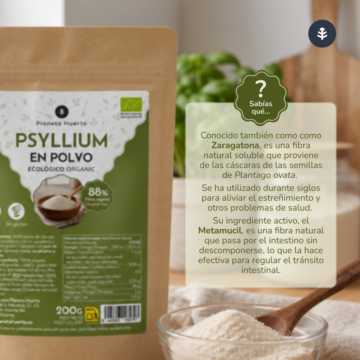Psyllium w proszku Eco Planeta Huerto 200 g