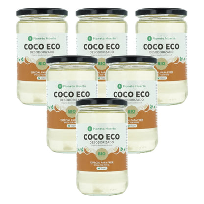 Zestaw 6x olej kokosowy dezodoryzowany ECO Planeta Huerto 500 ml