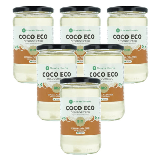 Zestaw 6x olej kokosowy dezodoryzowany ECO Planeta Huerto 500 ml