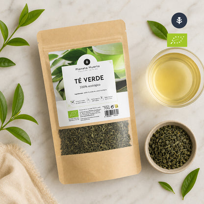 Proch strzelniczy z zielonej herbaty ECO Planeta Huerto 70g