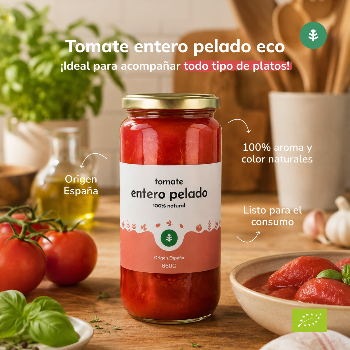 Pomidor bez skórki ECO Planeta Huerto 660 g