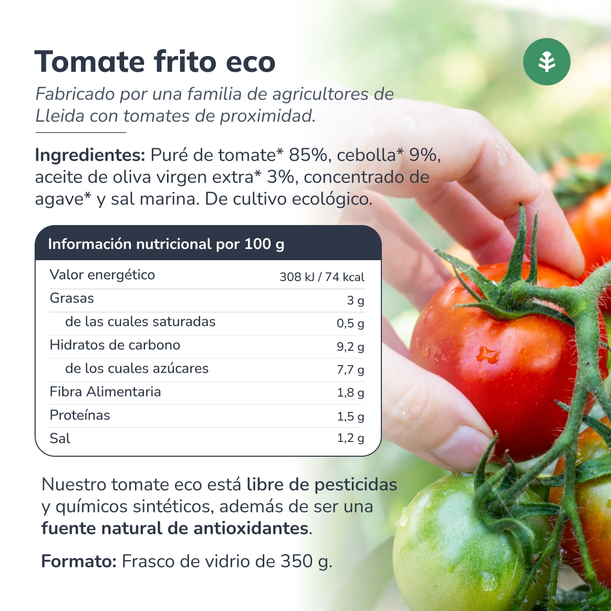 Pomidor Frito ECO Planeta Huerto 350 g