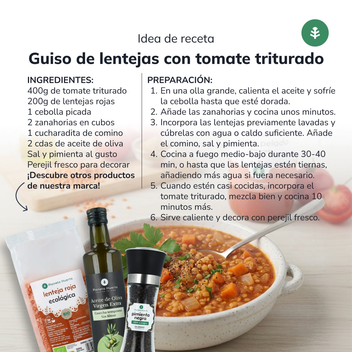 Pomidor rozdrobniony ECO Planeta Huerto 670 g